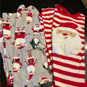 Carter's Santa Pajama Set - Red and Gray